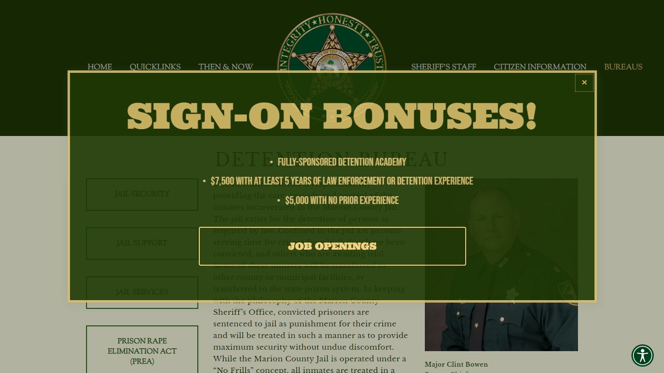 DETENTION BUREAU — Marion County Sheriff's Office